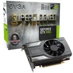 Placa de Vídeo VGA NVIDIA EVGA GEFORCE GTX 1060 6GB SC ACX 2.0 DDR5 06G-P4-6163-KR