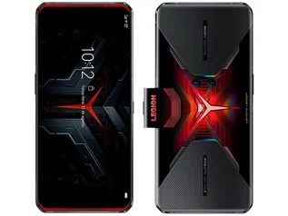 Lançamento Lenovo Legion 5G, Vermelho, 256GB, Tela AMOLED 6,6, Câm 64MP