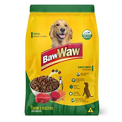 [REC] Ração Baw Waw para cães sabor carne e vegetais, 15kg