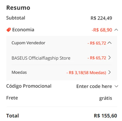 Imagem na descrição da promoção