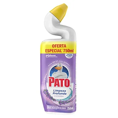 [Preço utilizando Rec + 15% do mais  por menos] Pato Limpador Sanitário Limpeza Profunda Gel Lavanda 750ml promocional