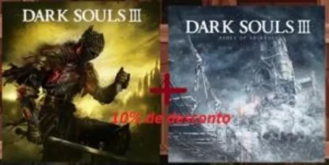 Dark Souls III + DLC Ashes of Arandriel - 10% de desconto saindo por R$35 reais