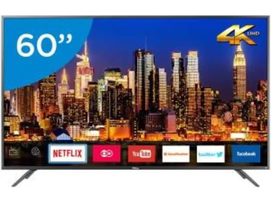 [APP + CLIENTE OURO] Smart TV 4K LED 60” Philco PTV60F90DSWNS - Wi-Fi HDR 3 HDMI 2 USB R$2872