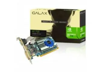 Placa de Vídeo GALAX GeForce GT 710 1GB GDDR3 64BIT, 71GGH4HXJ4FN - R$175