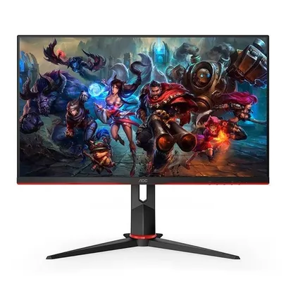 Monitor Gamer AOC 27" IPS 144Hz 1ms FHD G-Sync VGA/HDMI/DP, 27G2/BK