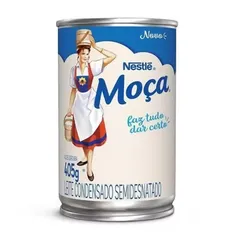 Leite condensado moca semi lata 405g - Moça