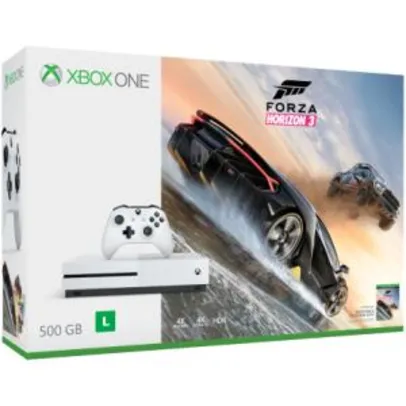 Console Xbox One S - Forza Horizon 3 - 500Gb - R$1699