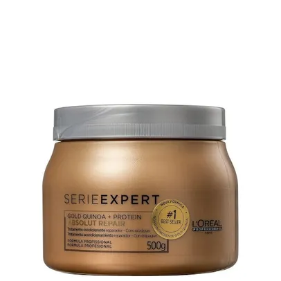 L`Oréal Professionnel Serie Expert Absolut Repair Gold Quinoa + Protein - Máscara Capilar 500g