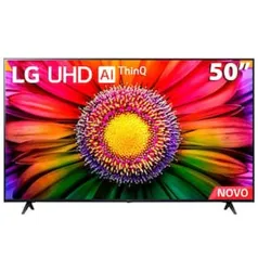 Smart TV 50" LG 4K UHD ThinQ AI 50UR8750PSA HDR, Bluetooth, Alexa, Google Assistente, Airplay 2, 3 HDMIs