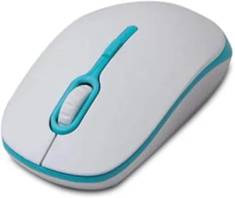 Mouse Ótico Soft 1200 DPI, MaxPrint, 6013026, Mouses, Branco/Azul | R$ 15