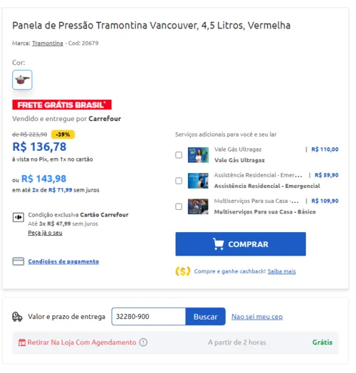 Imagem na descrição da promoção