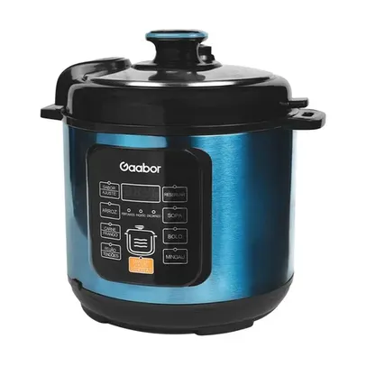 Panela De Pressão Elétrica Gaabor 6L 220V 1000W Azul - GE-S60A-B