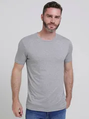 Camiseta Manga Curta Masculina Cinza - Viscolycra 