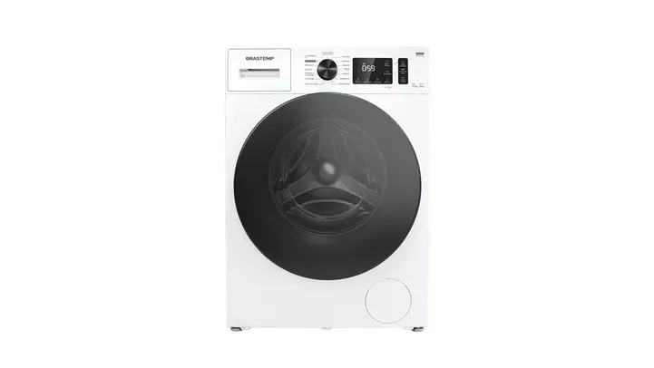 Lava e Seca Brastemp 10kg/6kg branca com Smart Sensor, Lavar com Vapor e Função Secagem - BNO10AB