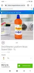 Desinfetante Lysoform Bruto Suave Odor - 1L [Retira na loja] | R$5,16