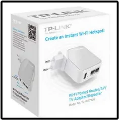 [Submarino] Repetidor e Roteador Multifunção TP-Link 150mbps TL-WR710N Antena Interna por R$ 77