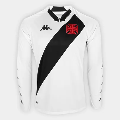 Camisa Kappa Vasco II 2023 Manga Longa Masculina