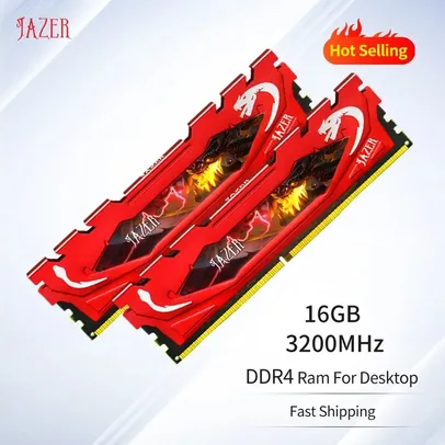 Memória RAM DDR4 Jazer 16gb 3200mhz - Para computador, desktop