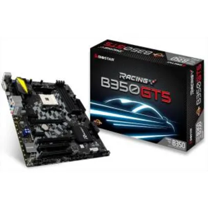 Placa Mãe Biostar B350GT5, Chipset B350, AMD AM4, ATX, DDR4