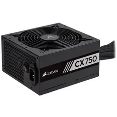 Fonte Corsair CX 750w 80 plus PFC ATIVO | R$569