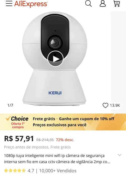 Imagem na descrição da promoção