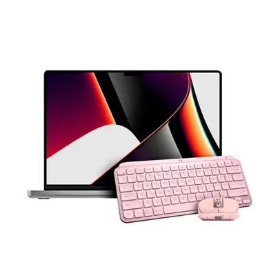 KIT MacBook Pro 16'' Chip M1 Max 32GB + Teclado e Mouse Logitech Mx Rosa