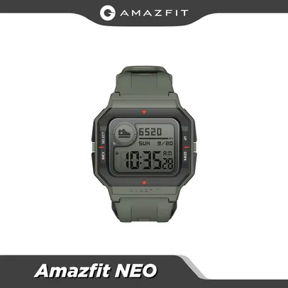 Primeira compra | Smartwatch Amazfit Neo Retro 5Atm | R$ 124