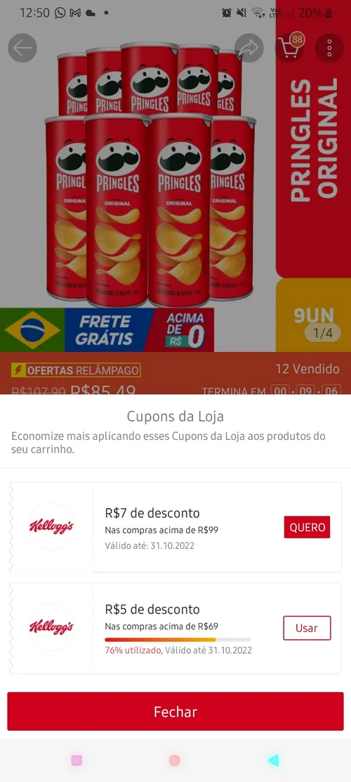 Imagem na descrição da promoção