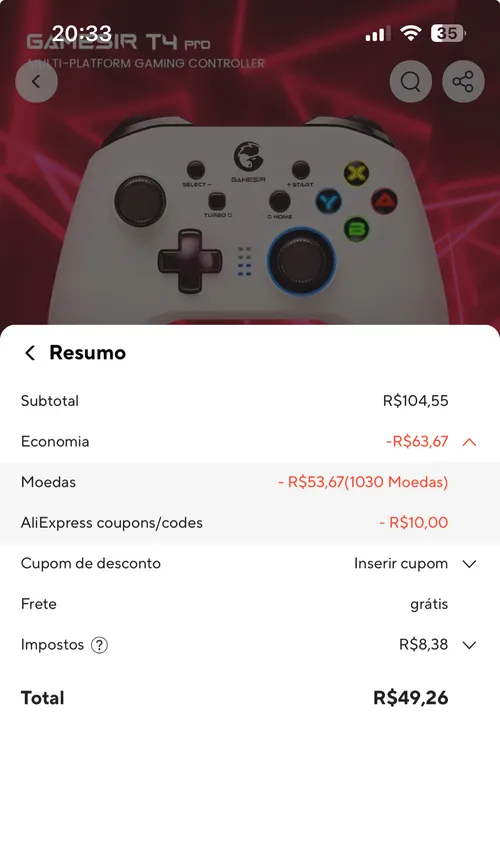 Imagen na descrição da promoção