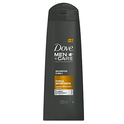 Dove Shampoo Cafeína Fortificante e Cálcio Men+Care Força Resistente 200ml, Branco