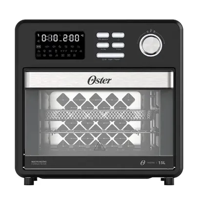 Fritadeira AirFryer e Forno Multifunções Compact Oster OFOR160 1600W 15 Litros 2 em 1 127V Preto