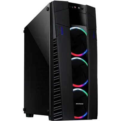 [APP] Gabinete Gamer Eclipse RGB com 3 Fans e Vidro Temperado - MYMAX