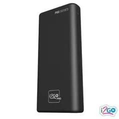 Power Bank Portátil Slim Pro 20.000 mAh em ABS Grafite - i2GO - PROBAT008 | R$ 126