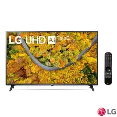 Smart TV 4K LG LED 55'' com ThinQ AI, Google Assistente, Alexa, Controle Smart Magic e Wi-Fi 55up755