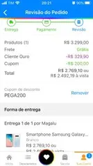 Samsung Galaxy S10+ 128GB Branco 4G - 8GB RAM Tela 6,4” Câm. Tripla + Câm. Selfie Dupla R$2492