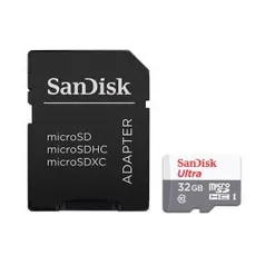 Cartão Micro SD SanDisk Ultra com Adaptador 32GB Classe 10