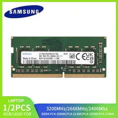 [Taxa Inclusa] Memória Samsung Laptop -DDR4 RAM, 8GB, 2133MHz,