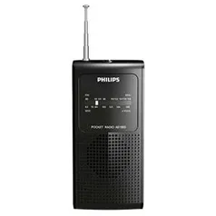 Radio Portatil com ALTO-FALANTE Interno AM/FM AE1500X/78 Preto Philips - R$13