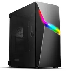 Gabinete Gamer Pcfort Ax3 Perseus Com Led Rgb E Controlador De Fans | R$279,00