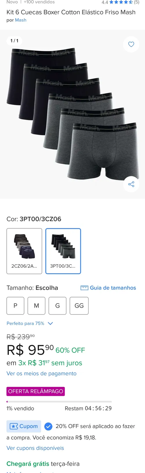 Imagem na descrição da promoção