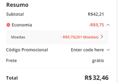 Imagem na descrição da promoção