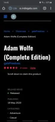 Adam Wolfe (Complete Edition) galaFreebies