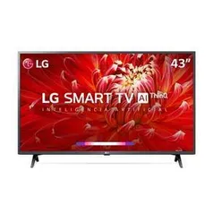 Smart TV LG LED 43" 43LM6300PSB com Inteligência Artificial, WebOS 4.5, Wi-Fi