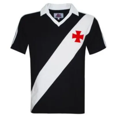 Camisa Polo Liga Retrô Vasco 1989 Masculina - Preto | R$112