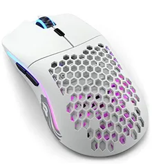 Mouse para jogos sem fio Glorious Model O - RGB 69g Mouse para jogos sem fio leve (branco fosco)