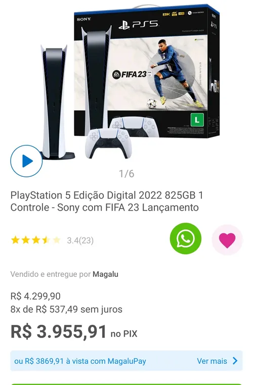 Imagem na descrição da promoção