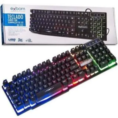 Teclado Semi-Mecânico com LED Backlight - Exbom BK-152c