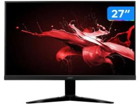[ CLIENTE OURO + APP ] Monitor Gamer Acer KG271 27” LED Widescreen - Full HD 2 HDMI 1 VGA 75Hz 1ms - R$987