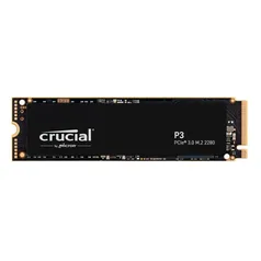 SSD Crucial, 1TB, Nvme Pcie, Leitura: 3500MB/s + Gravação: 3000MB/s, P3 - Ct1000p3SSD8