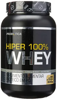 Hiper 100% Whey Pote (900G) - Sabor Baunilha, Probiótica